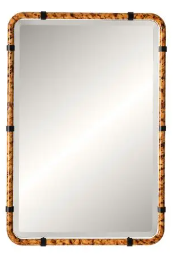 Club Drive Tortoise Shell Non-Beveled Mirror