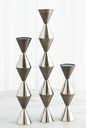 Italian Diamond Candle Holders - Set