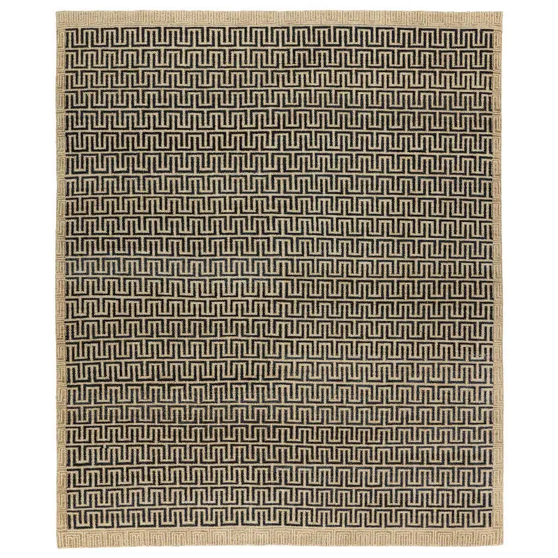 Tapeten Black/Neutral Handmade Rug