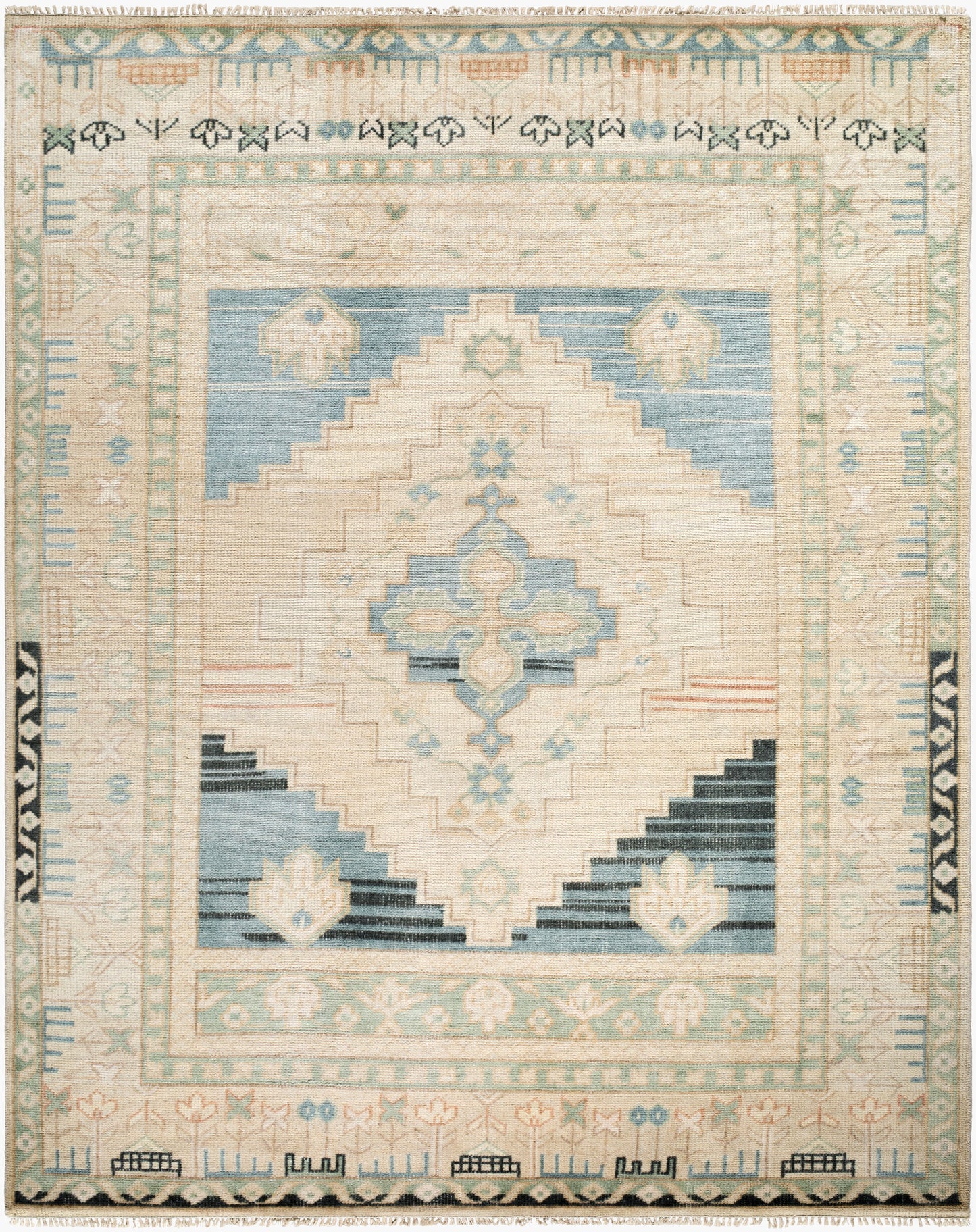 Anadolu Teal Handmade Wool Rug