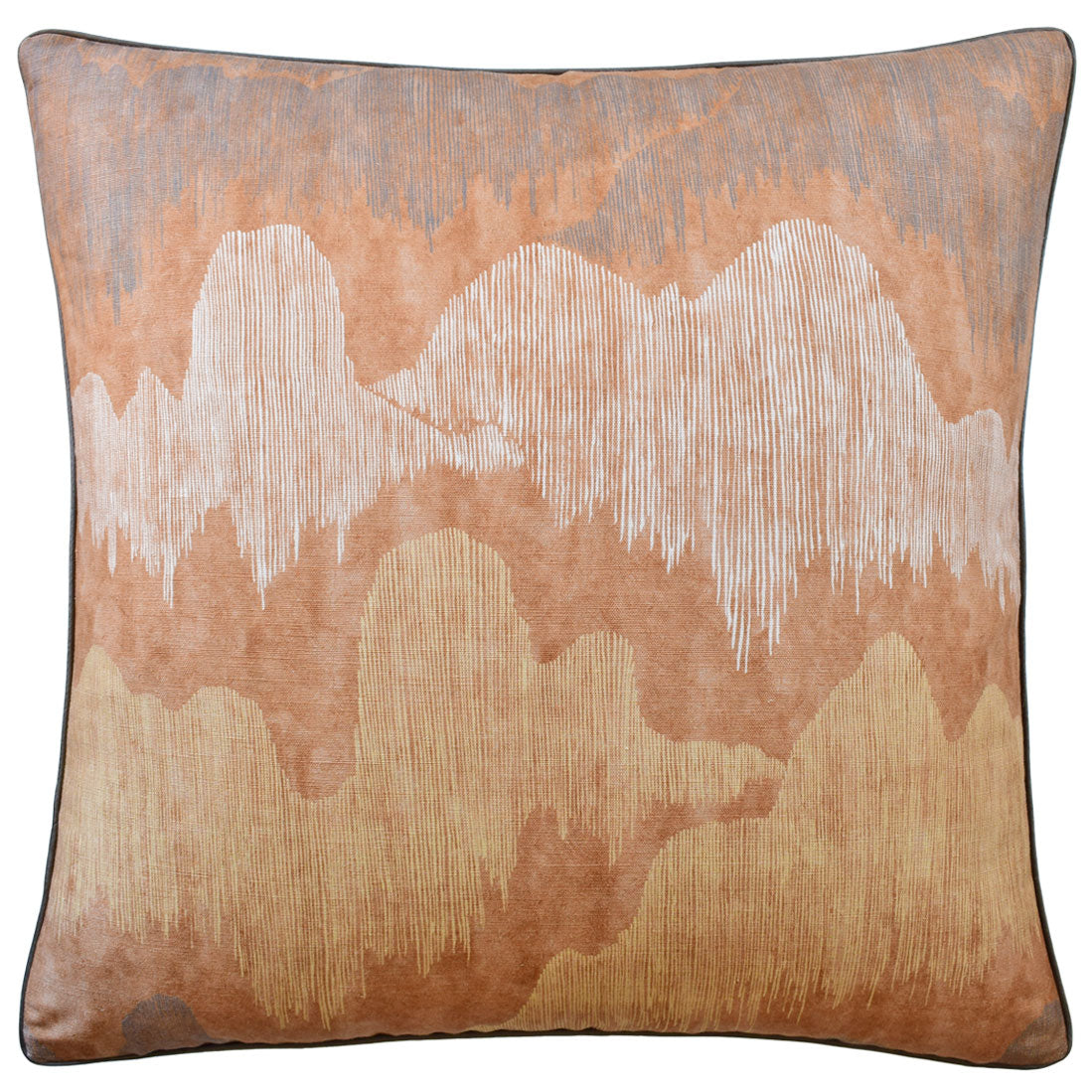 Cascadia (Saffron) Handmade Pillow