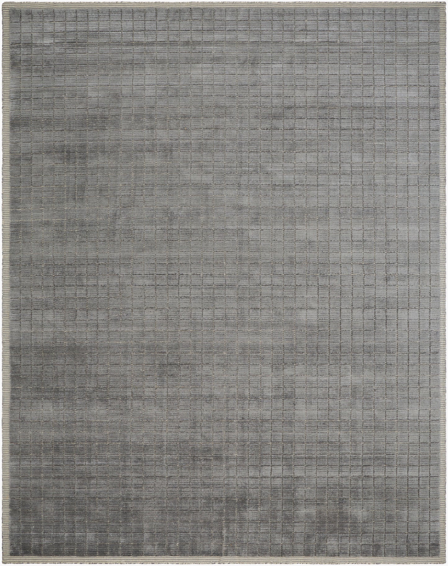 Carre Charcoal Handmade Rug