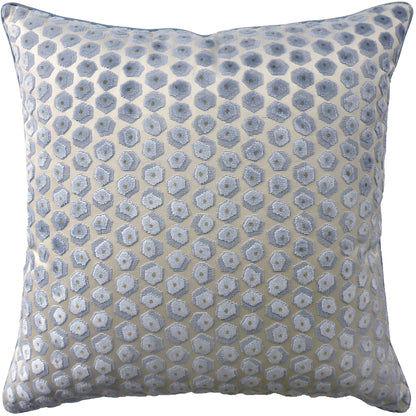 Gem Velvet (Aqua) Handmade Pillow