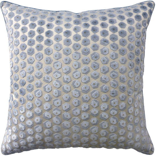 Gem Velvet (Aqua) Handmade Pillow