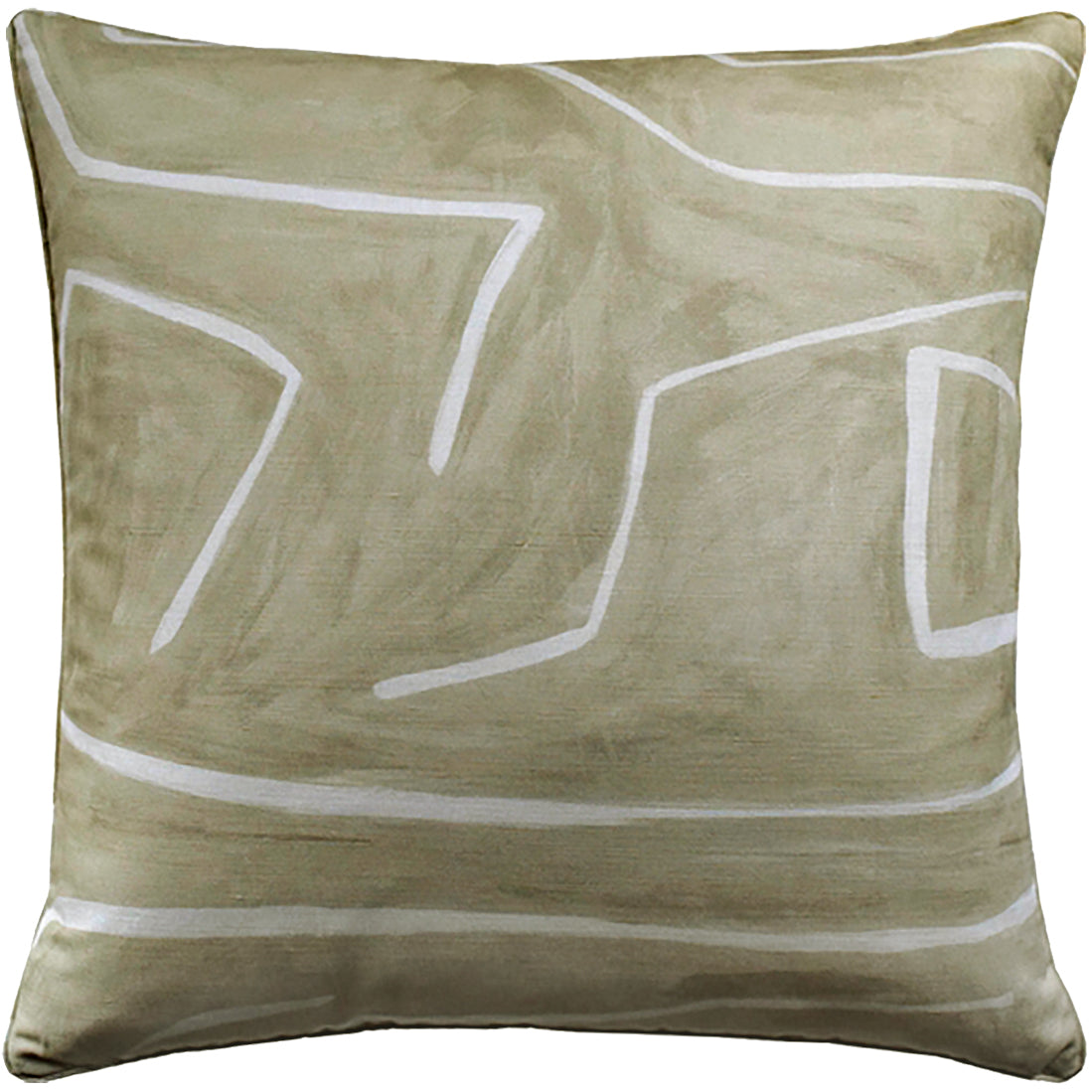 Graffito (Beige / Ivory) Handmade Pillow