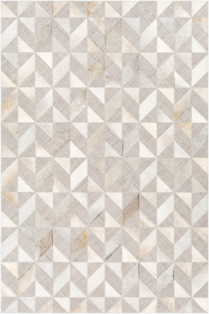 Jardin Wool and Leather Handmade Rug
