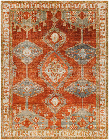 Lavable Red Machine Woven Rug