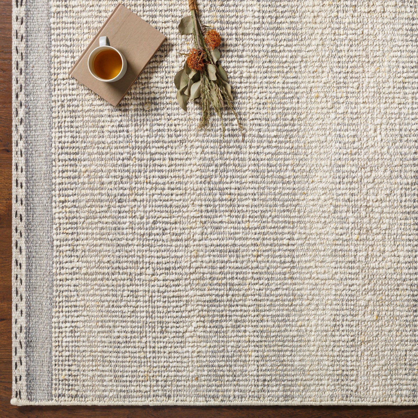 Sadie Gray/Neutral Homemade Rug