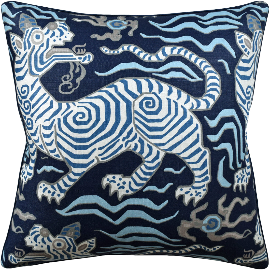 Tibet (Blues) Handmade Pillow