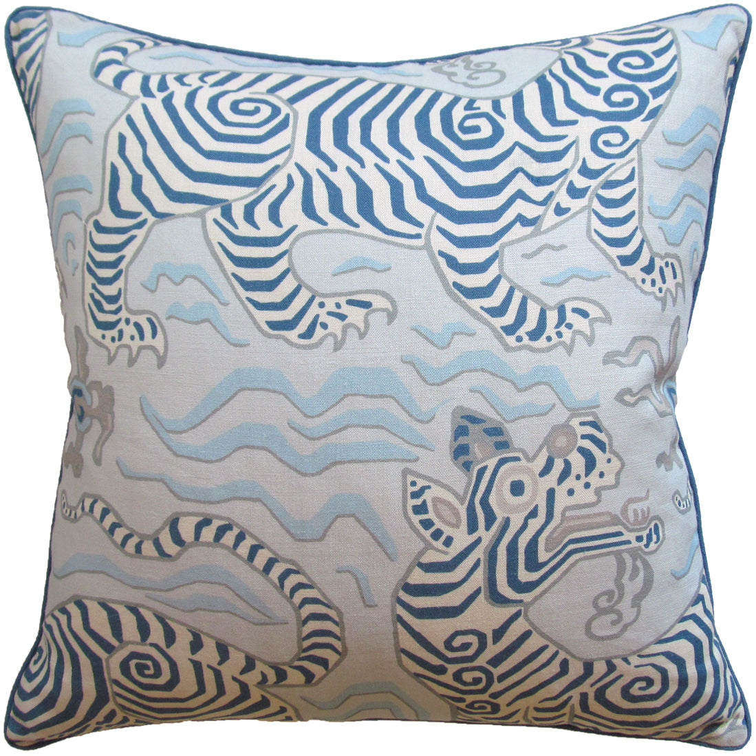 Tibet (Pale Blue) Handmade Pillow