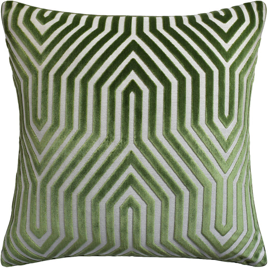 Vanderbilt Velvet (Lettuce) Handmade Pillow